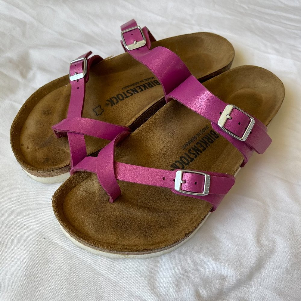 Birkenstock Women's Pink Mayari Leather Sandal
